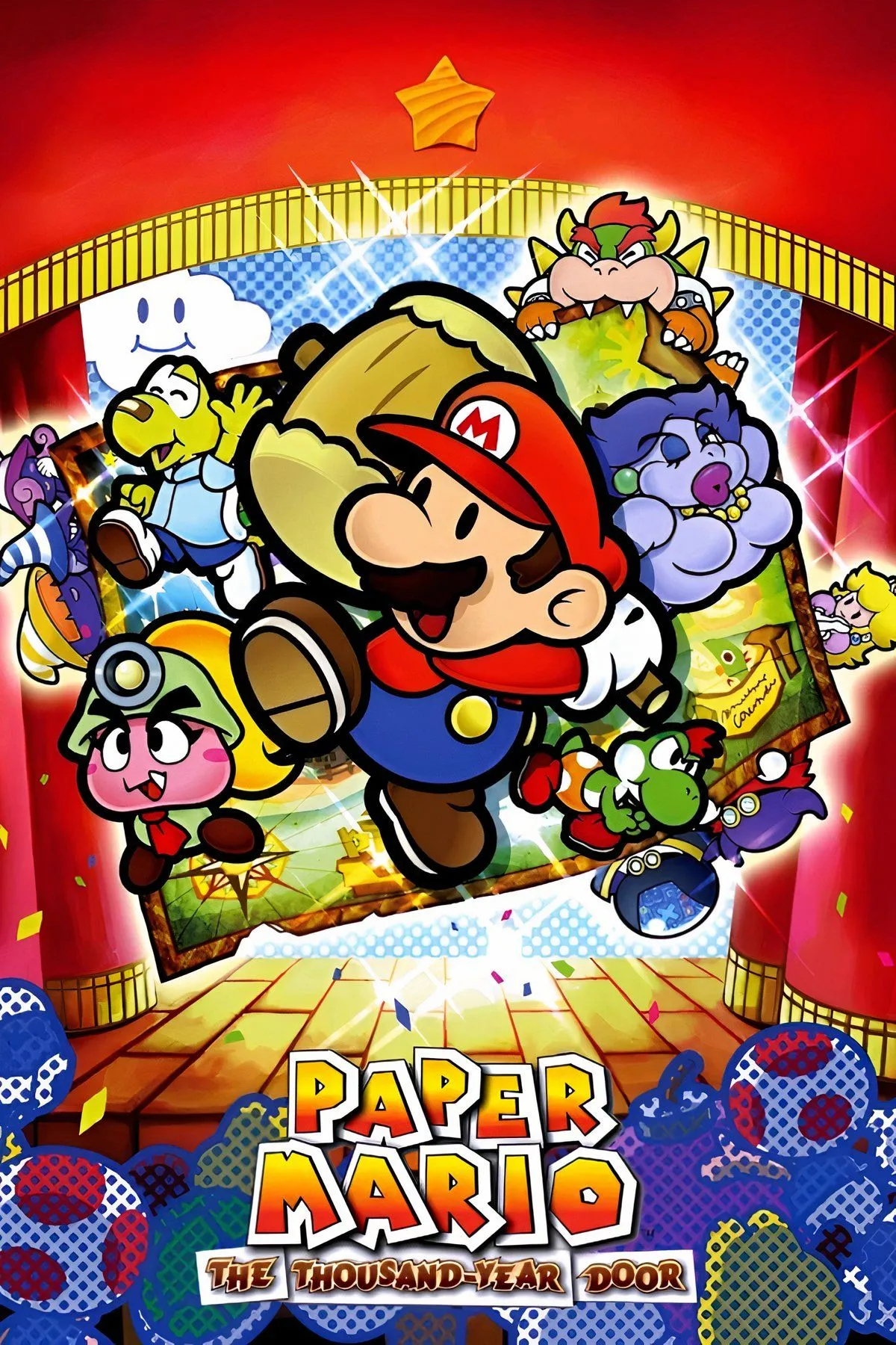 Nhân vật Yoshi phiên bản giấy trong game Paper Mario: The Thousand-Year Door