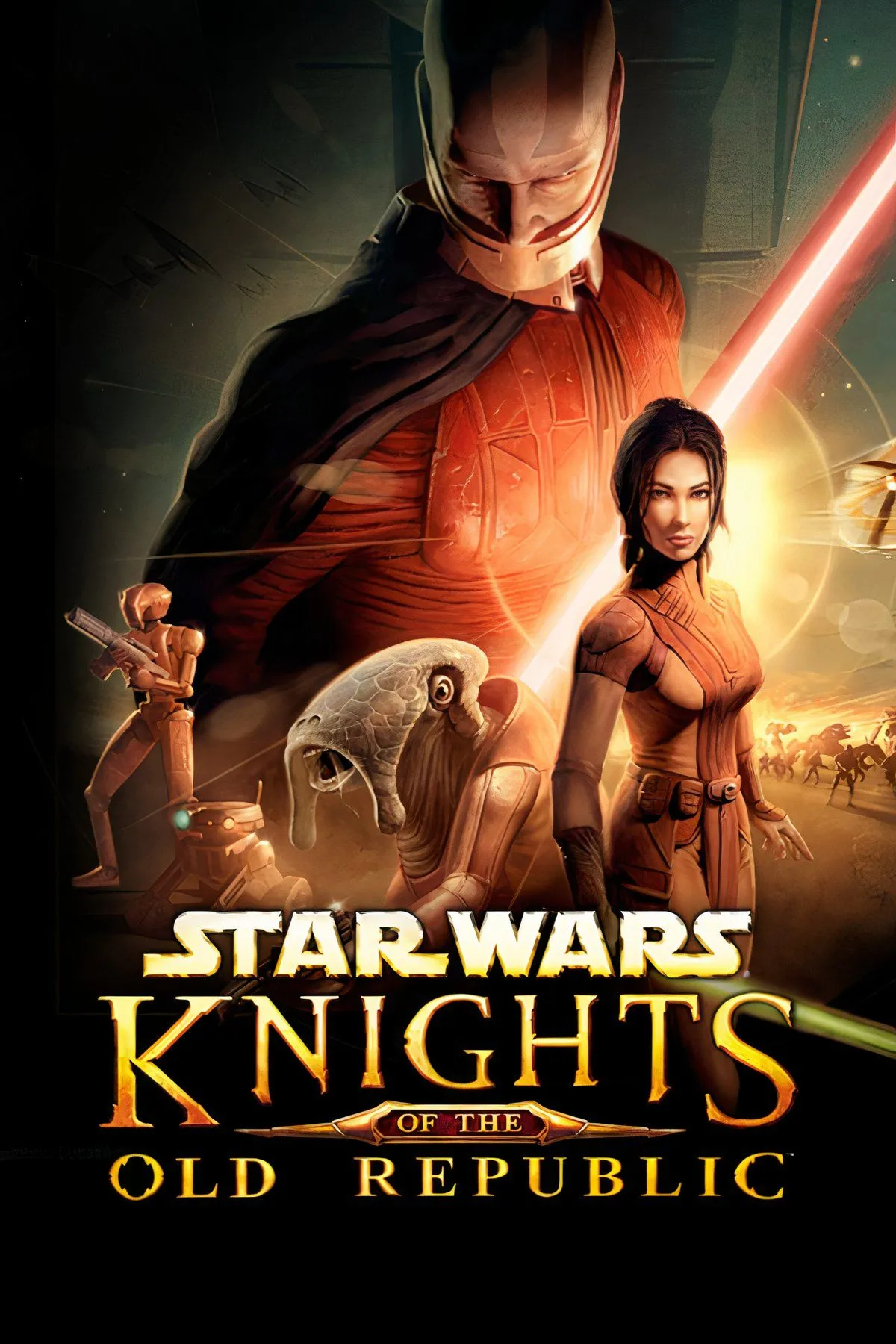 Nhóm nhân vật chính trong Star Wars: Knights of the Old Republic đang đối mặt với kẻ thù