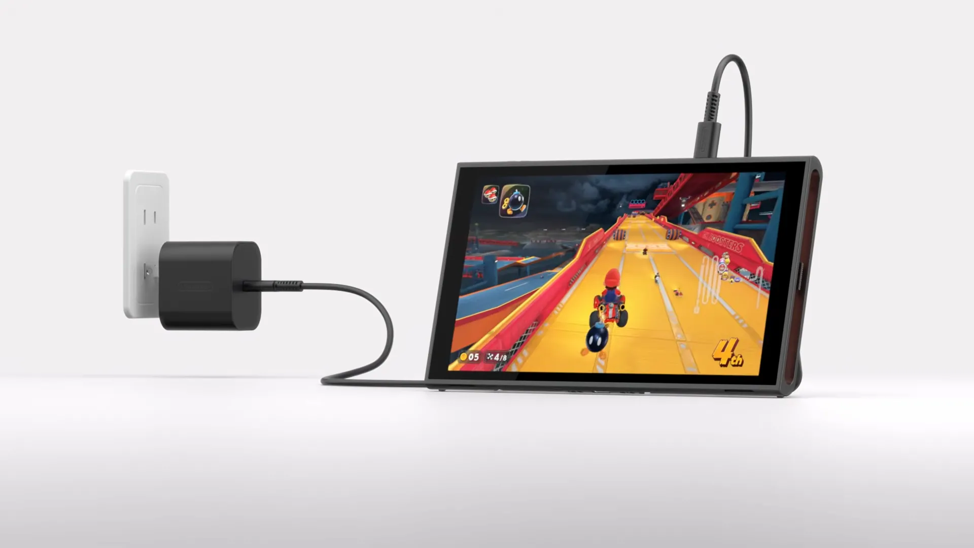 Nintendo Switch 2 với cổng USB-C bổ sung ở phía trên