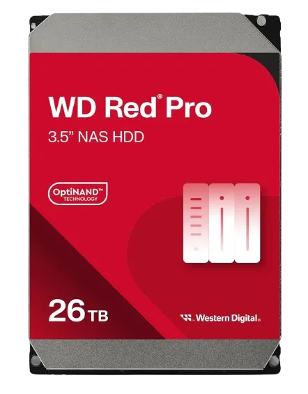 Ổ cứng NAS Western Digital WD Red Pro 26TB với thiết kế chuyên dụng.