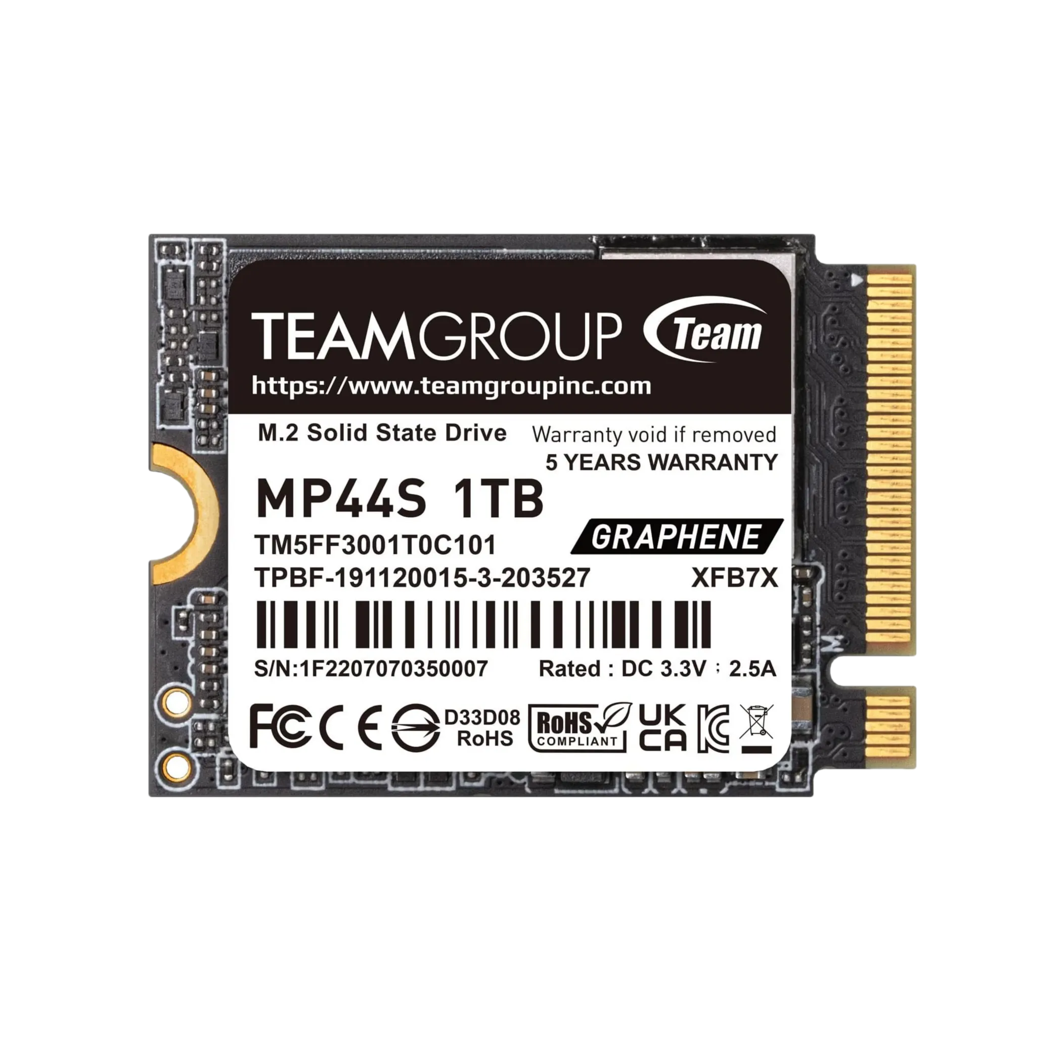 Ổ cứng SSD Teamgroup MP44S M.2 2230 dung lượng 2TB dành cho PC cầm tay