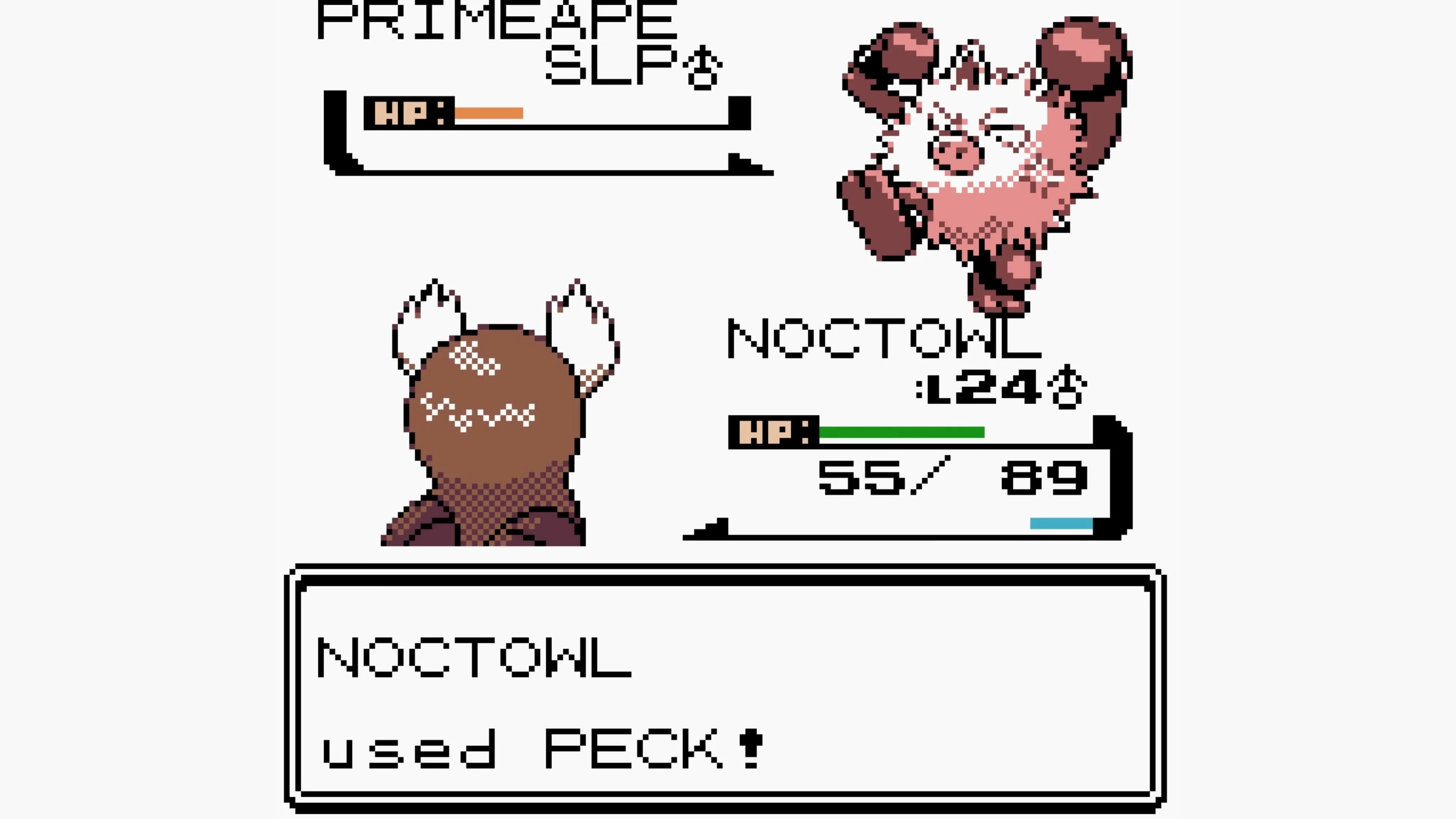Pokémon Crystal Prism: Ảnh chụp màn hình chiến đấu với giao diện được cải tiến