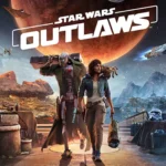 Poster chính game Star Wars Outlaws Kay Vess và Nyx trong bối cảnh thế giới ngầm đầy kịch tính, được giảm giá sâu trên Prime Day 2025.