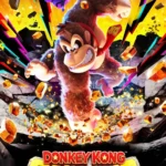 Poster game Donkey Kong Bananza với hình ảnh Donkey Kong mạnh mẽ và Pauline trên Nintendo Switch 2