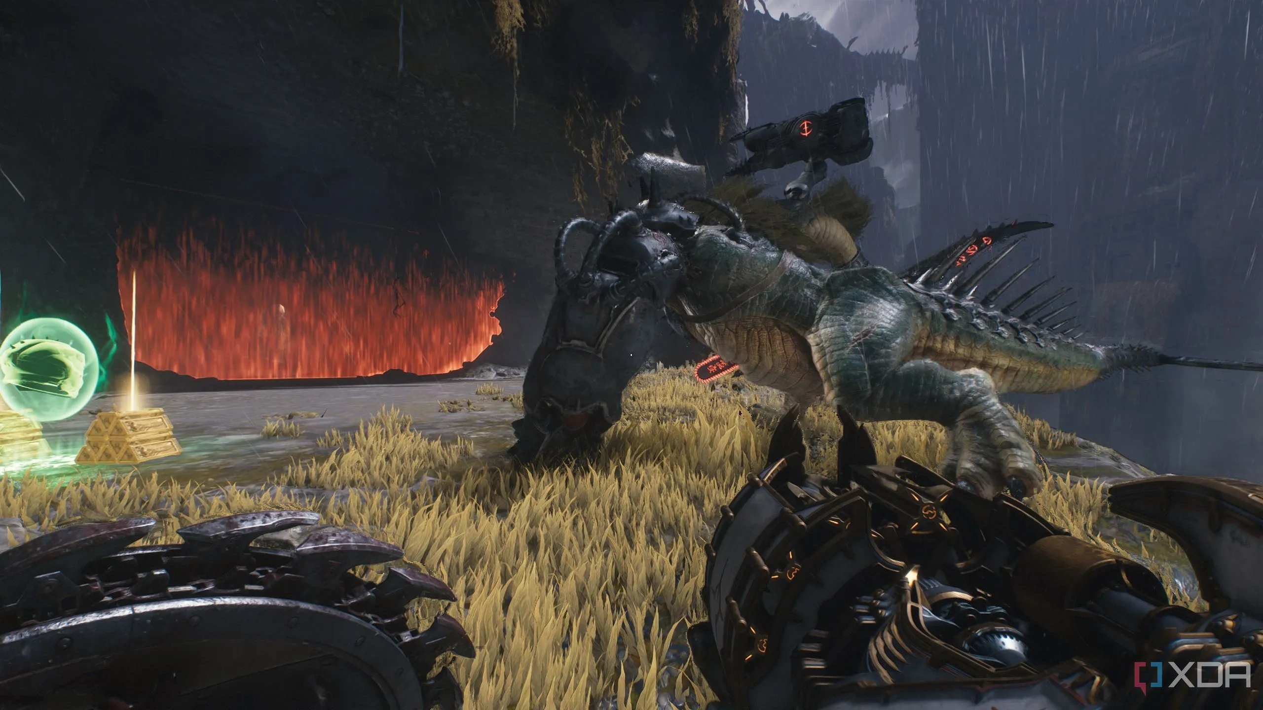 Quỷ Komodo xuất hiện trước khi vào khu vực bí mật 6 trong Chương 14 Doom The Dark Ages.