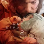 Sam Porter Bridges vận chuyển hàng hóa trong môi trường hoang tàn của Death Stranding 2: On the Beach trên PlayStation 5.