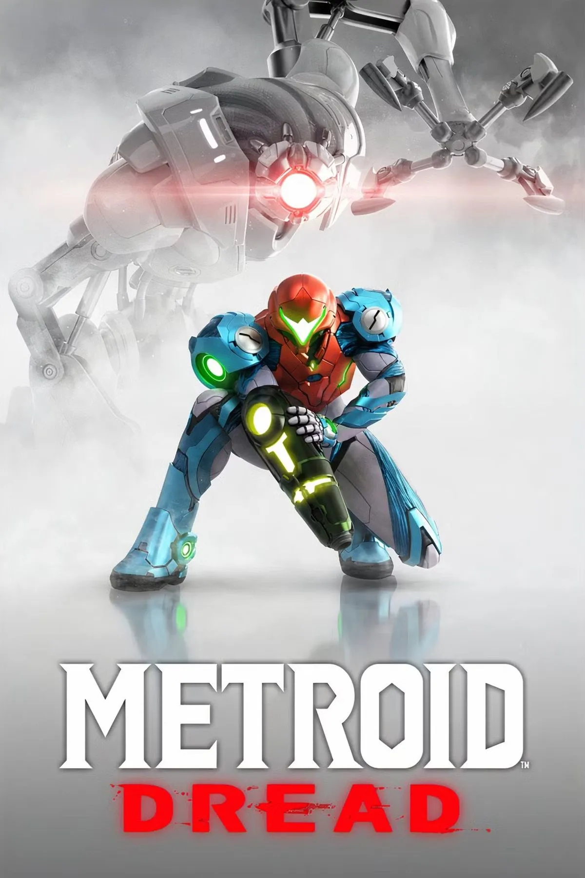 Samus Aran trong bộ giáp năng lượng của Metroid Dread