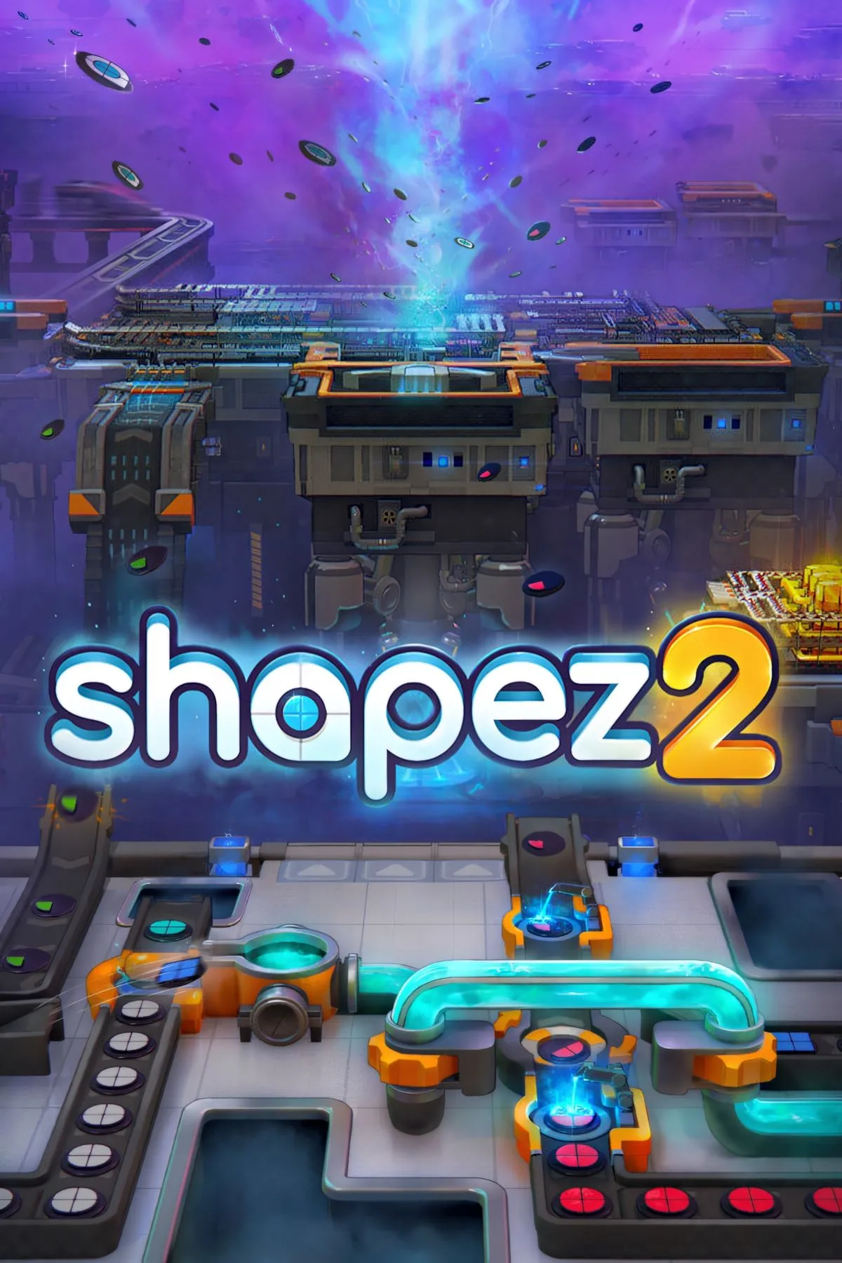 Shapez 2 tạo hình và màu sắc phức tạp