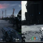 So sánh hình ảnh game Doom có và không có Ray Tracing, minh họa sự khác biệt tinh tế