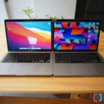 So sánh MacBook Pro 13 inch Intel bên cạnh MacBook Pro 13 inch Apple Silicon