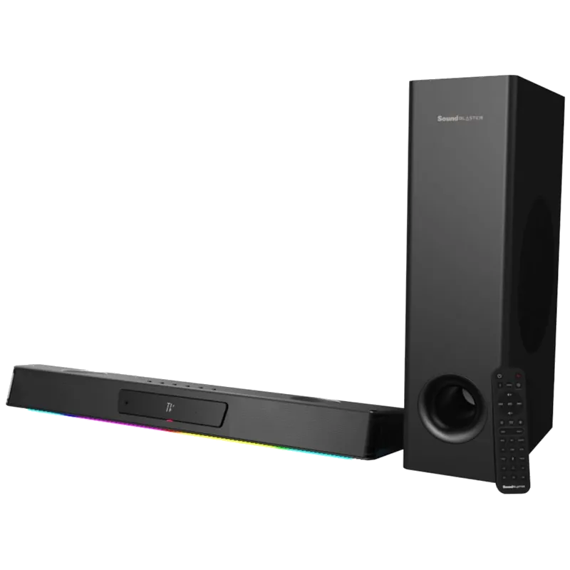 Soundbar Creative Sound Blaster Katana V2X, thiết bị âm thanh gaming chất lượng cao.