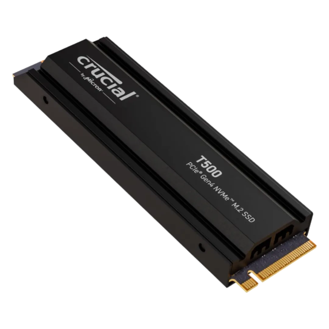SSD Crucial T500 2TB với tản nhiệt, sẵn sàng cho hiệu năng cao