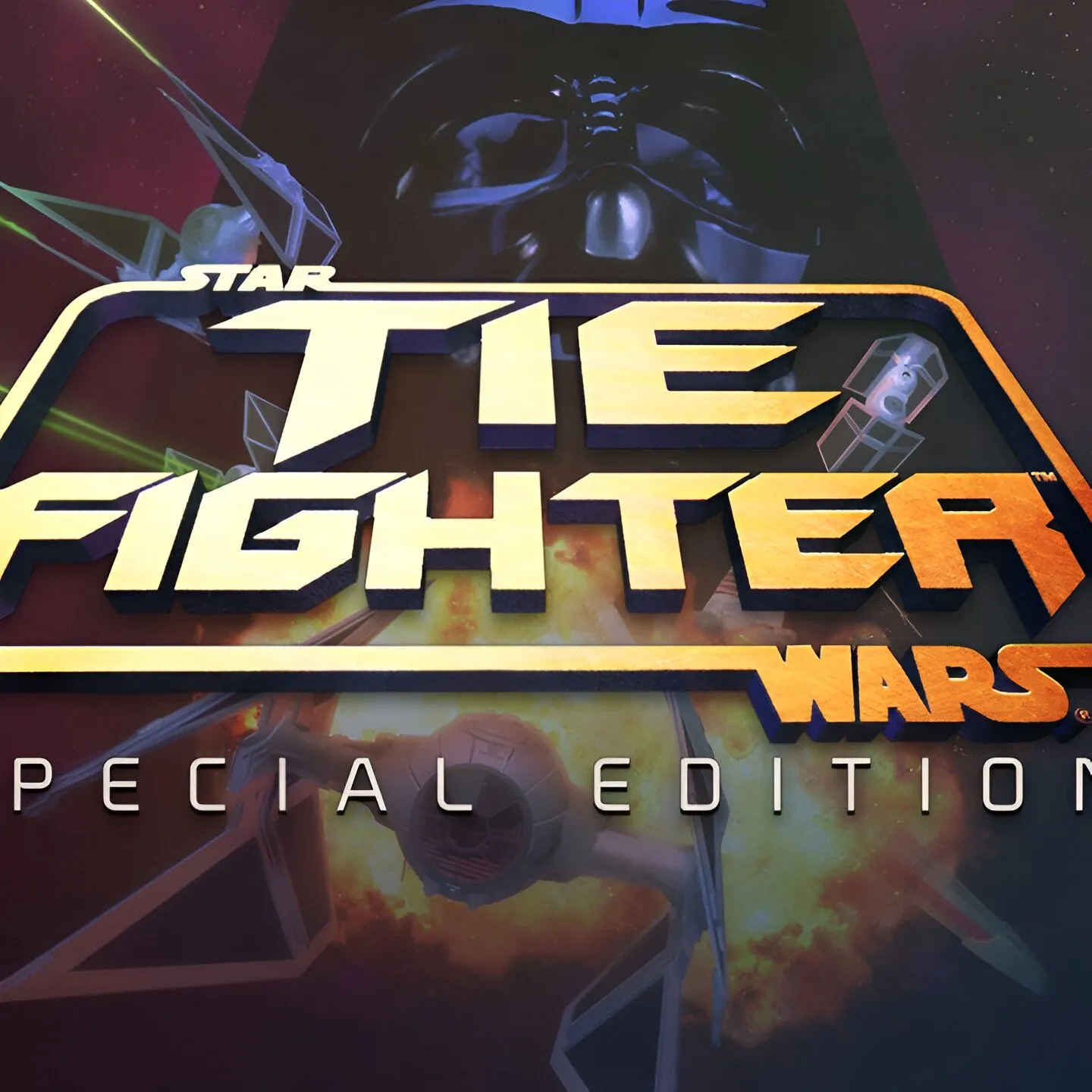 Star Wars: TIE Fighter Special Edition, hiển thị cải tiến đồ họa và tương thích hệ điều hành hiện đại.