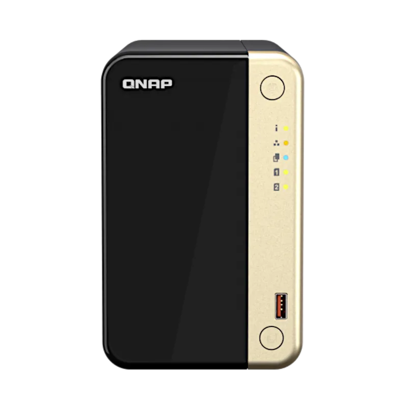Thiết bị lưu trữ mạng NAS QNAP TS-264 với 2 khay ổ đĩa