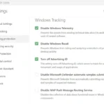 Thiết lập chống theo dõi của Windows trong AdGuard cho phép vô hiệu hóa Recall