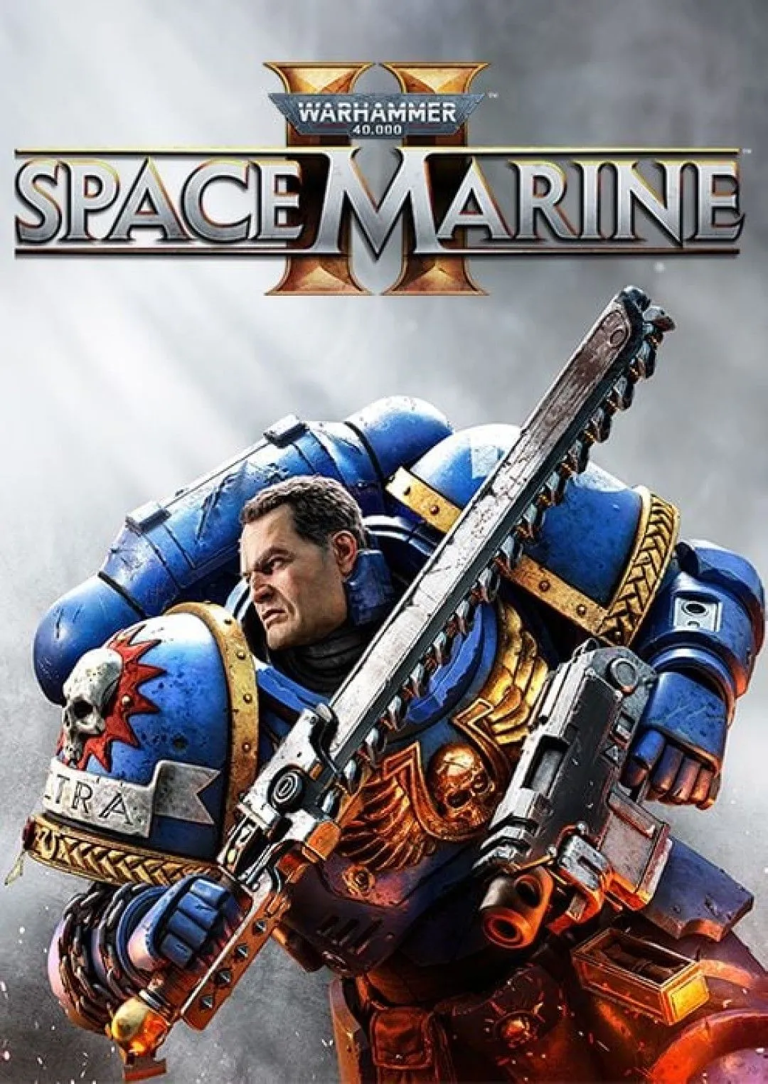 Tiếp thị game Warhammer 40,000: Space Marine 2 với một Space Marine đang chiến đấu chống lại Tyranids