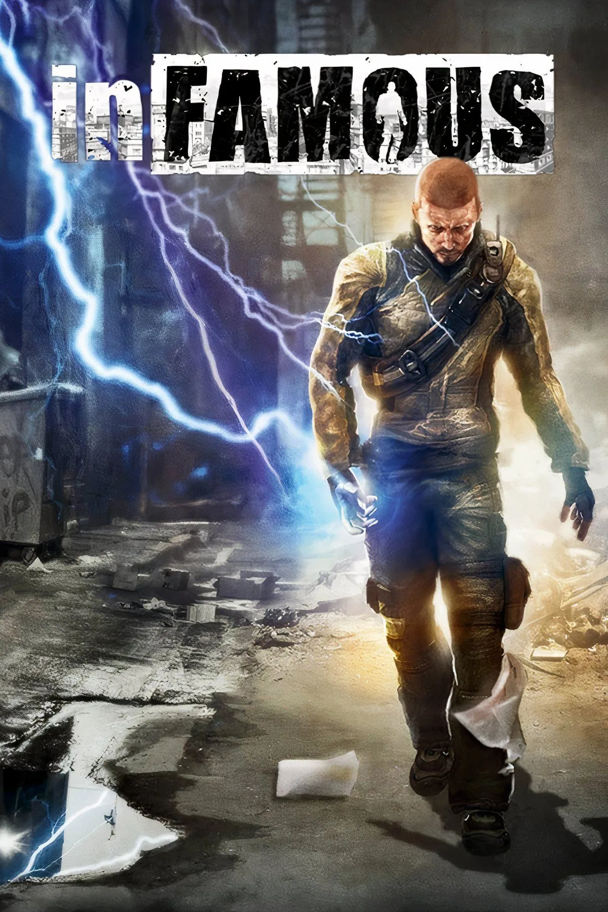 Tổng hợp các hình ảnh về nhân vật Cole MacGrath và cảnh hành động trong series game Infamous