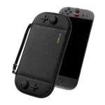 Túi đựng tomtoc Slim Carrying Case màu đen cho Nintendo Switch 2 hiển thị các chi tiết thiết kế