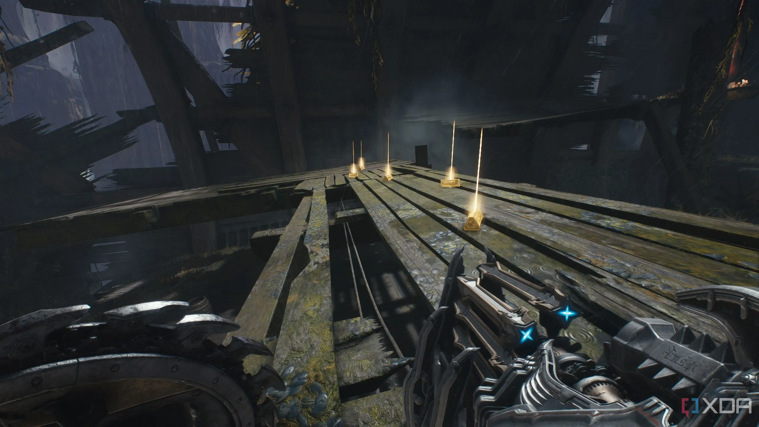 Vệt vàng bên trong con tàu đắm, gần vị trí Ruby thứ hai trong Chương 14 Doom The Dark Ages.