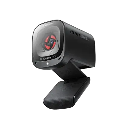 Webcam Anker PowerConf C200 2K nhìn từ cạnh bên