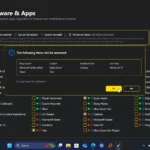 Winhance hiển thị giao diện gỡ bỏ các tính năng mặc định của Windows 11 để tối ưu hệ thống