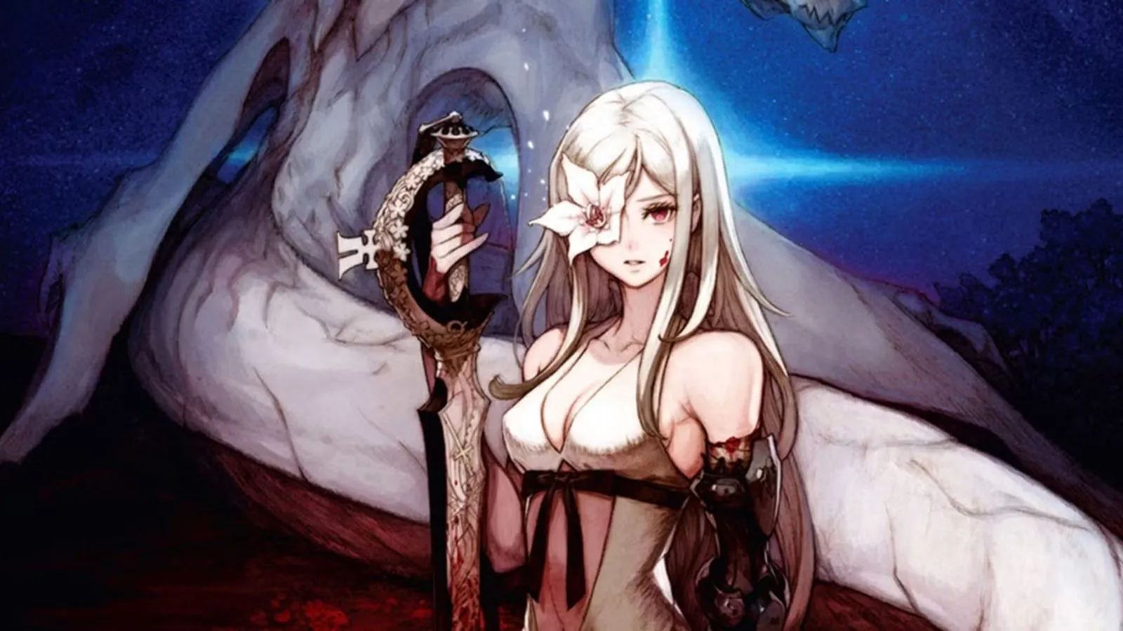 Zero cùng con rồng của mình trong Drakengard 3, tựa game nhập vai hành động PS3 nổi bật